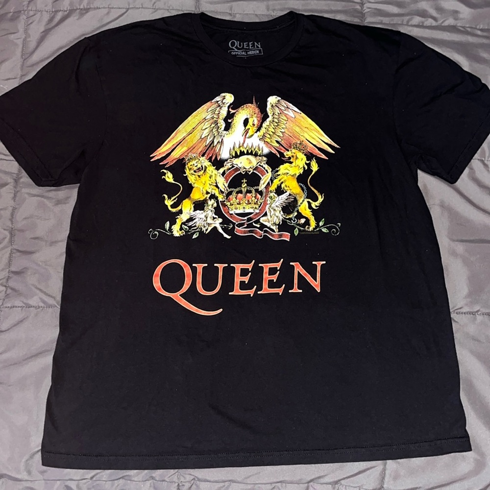 Queen Official Merch Black Short Sleeve T-Shirt